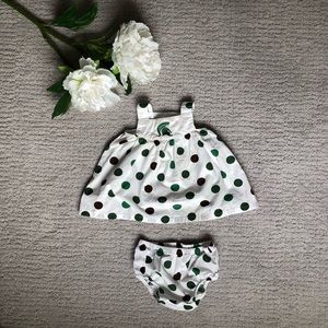 0-3m MICHIGAN STATE Baby Girl Dress